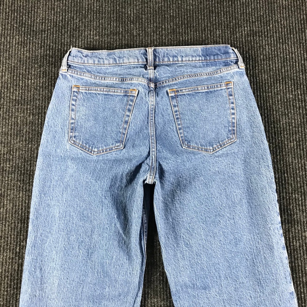 Abercrombie & Fitch The Baggy Low Rise Jeans Womens 29 8R Medium Wash Blue Denim - Picture 5 of 7